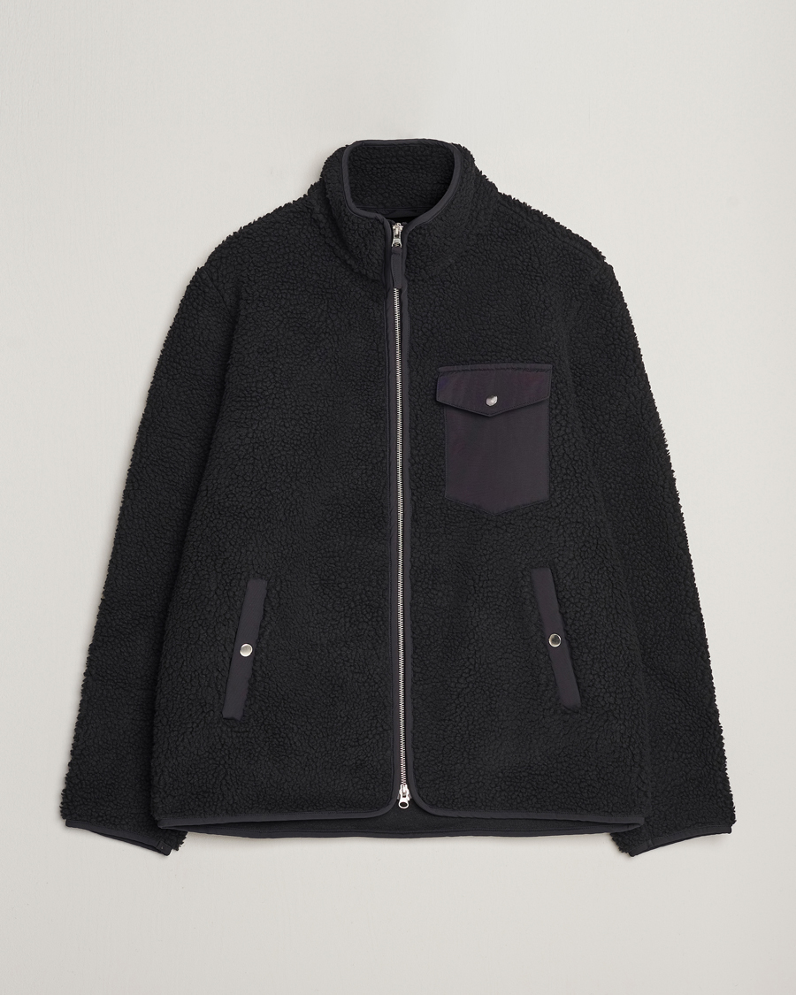 Heren | Truien | A Day's March | Tone Pile Fleece Jacket Black
