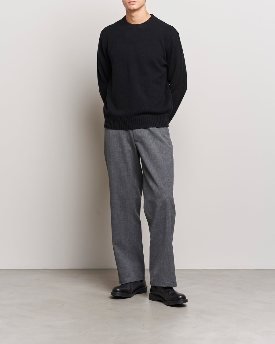 Heren | Truien | A Day's March | Marlow Lambswool Sweater Black