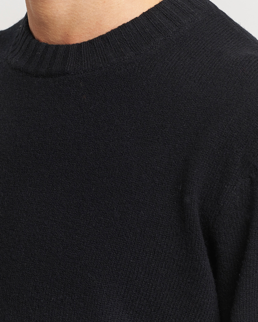 Heren | Truien | A Day's March | Marlow Lambswool Sweater Black