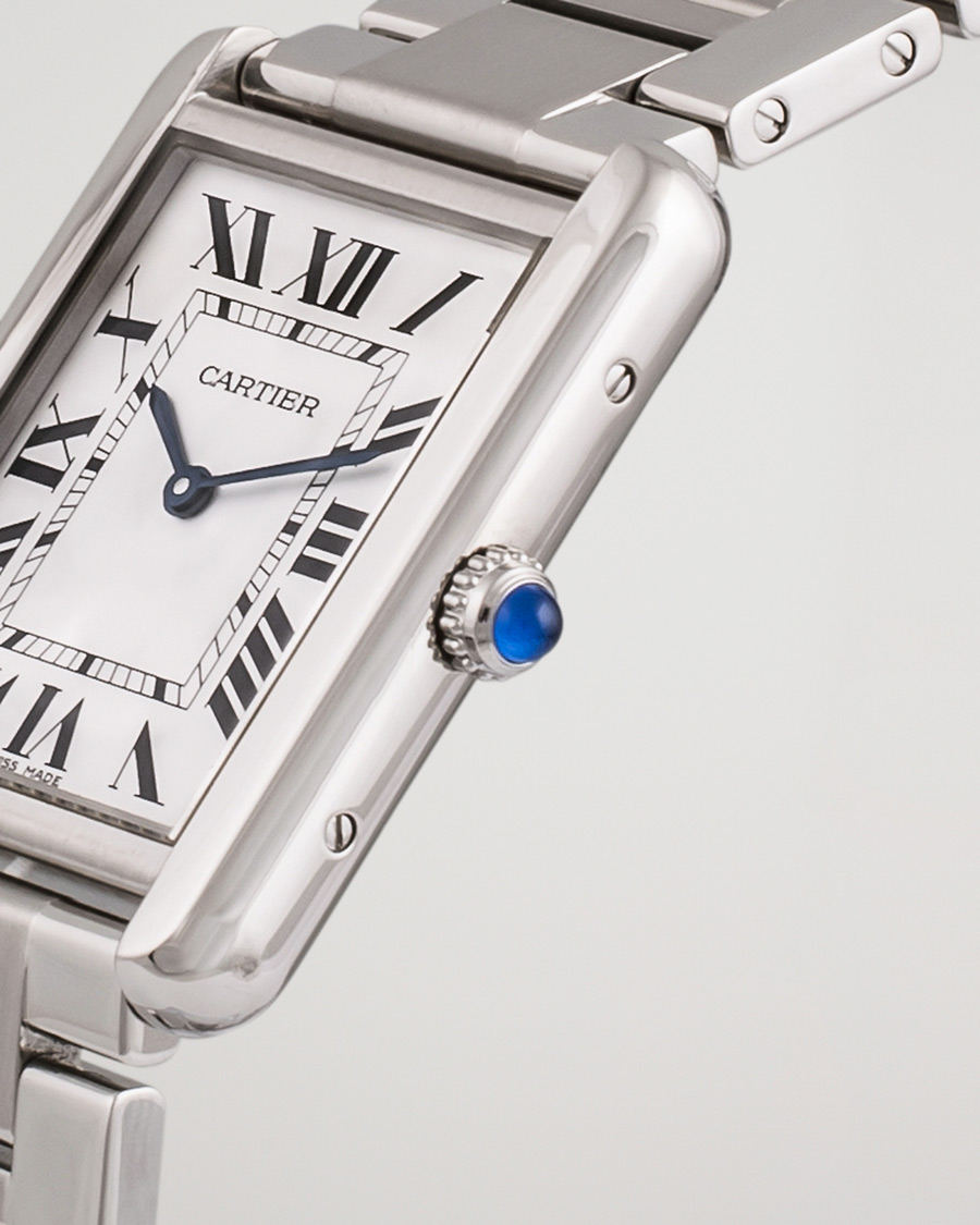Heren | Cartier Pre-Owned Tank Solo Large W5200014 Steel White | Cartier Pre-Owned | Tank Solo Large W5200014 Steel White