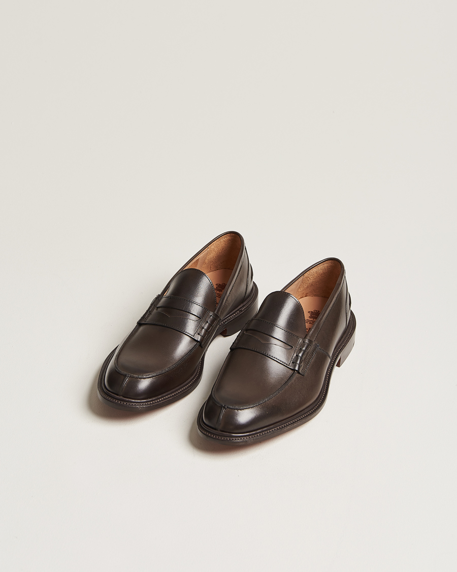 Heren | Instappers | Tricker's | James Penny Loafers Espresso Calf