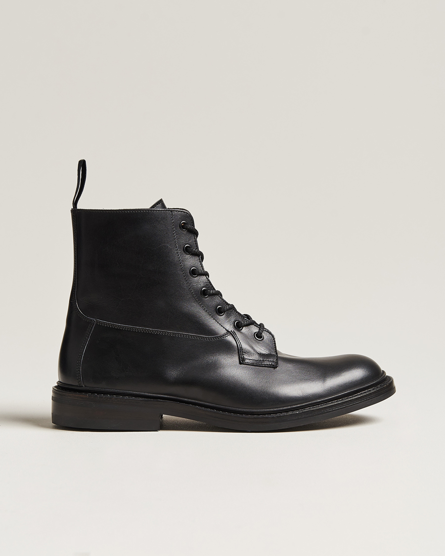 Heren | Laarzen | Tricker's | Burford Dainite Country Boots Black Calf