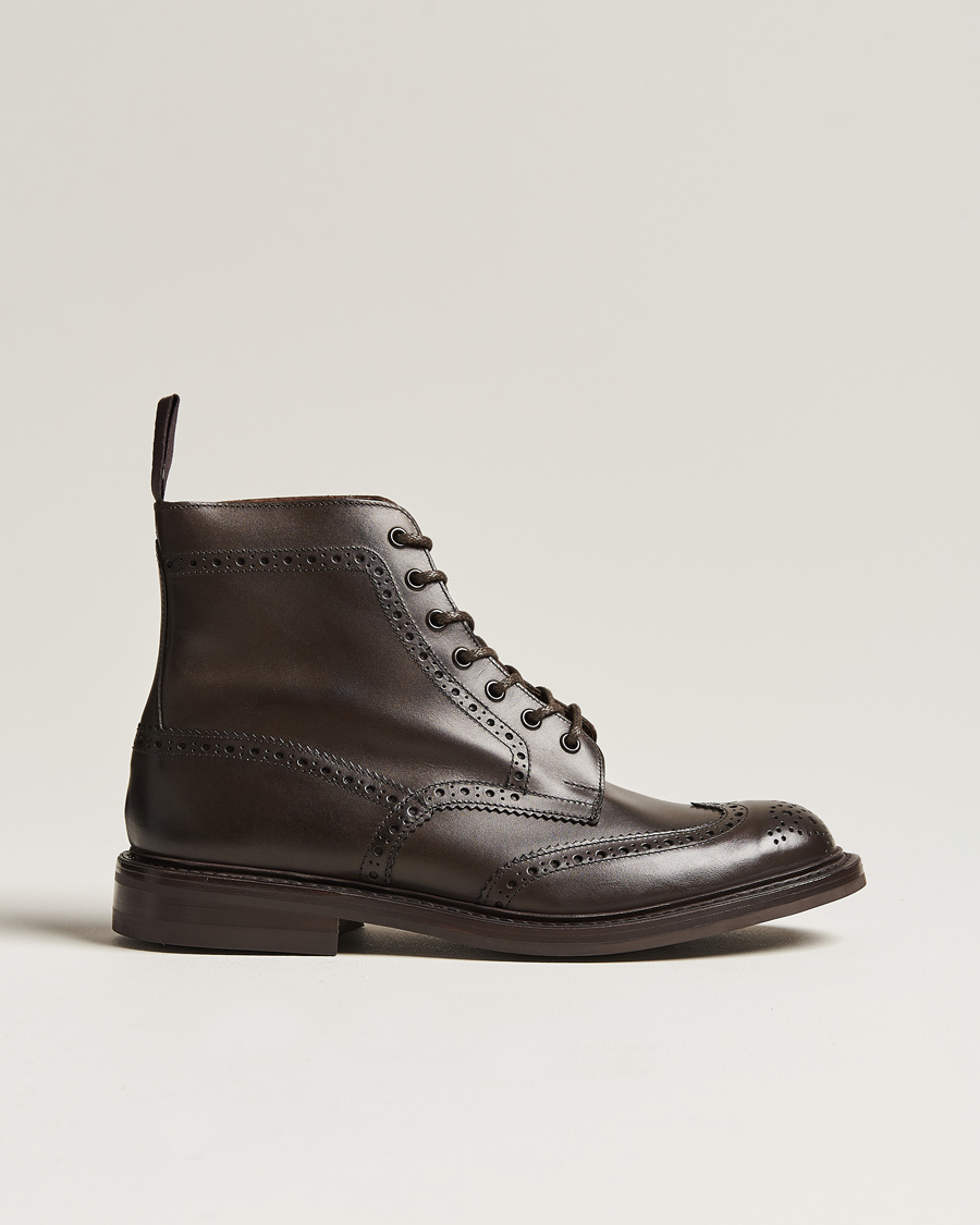 Heren | Handgemaakte schoenen | Tricker's | Stow Dainite Country Boots Espresso Calf