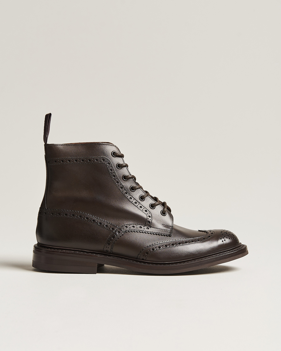 Heren | Laarzen | Tricker's | Stow Dainite Country Boots Espresso Calf