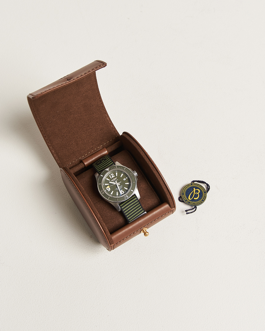 Heren | Breitling Pre-Owned Superocean 44 Outerknown A17367 Steel Green | Breitling Pre-Owned | Superocean 44 Outerknown A17367 Steel Green