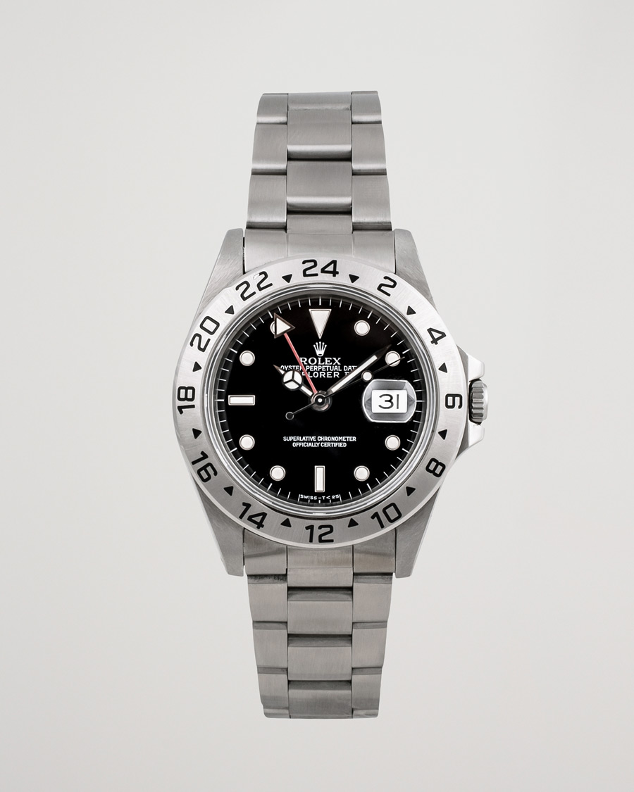 Heren | Rolex Pre-Owned Explorer II 16570 Steel Black | Rolex Pre-Owned | Explorer II 16570 Steel Black