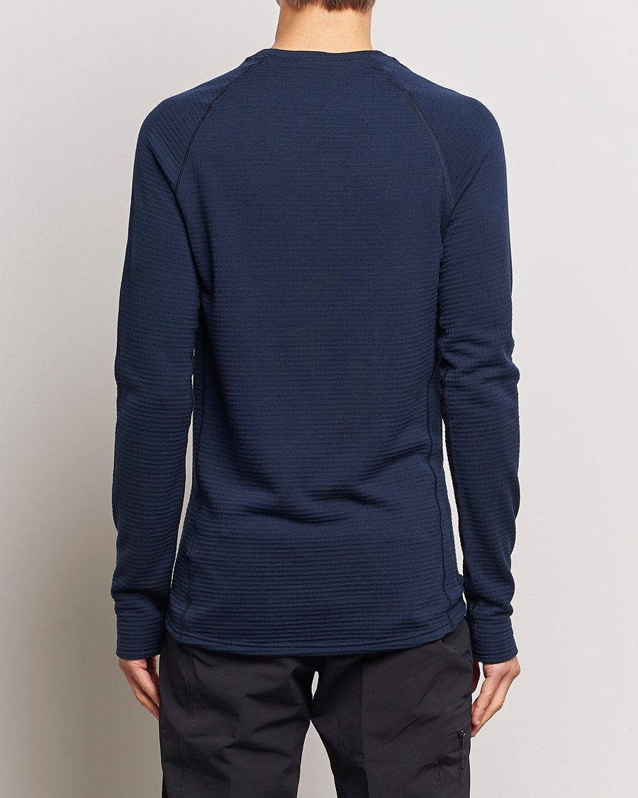 Heren | Thermisch Ondergoed | Houdini | Desoli Merino Thermal Crew Blue Illusion