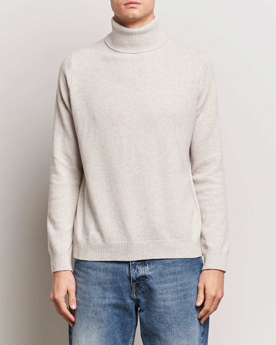 Heren | Samsøe Samsøe | Samsøe Samsøe | Isak Merino Knitted Turtleneck Silver Lining