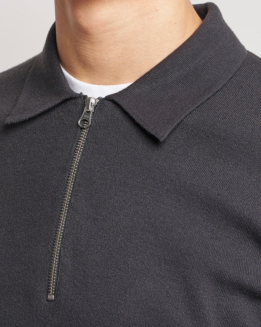 Heren | Truien | Samsøe Samsøe | Guna Half Zip Volcanic Ash