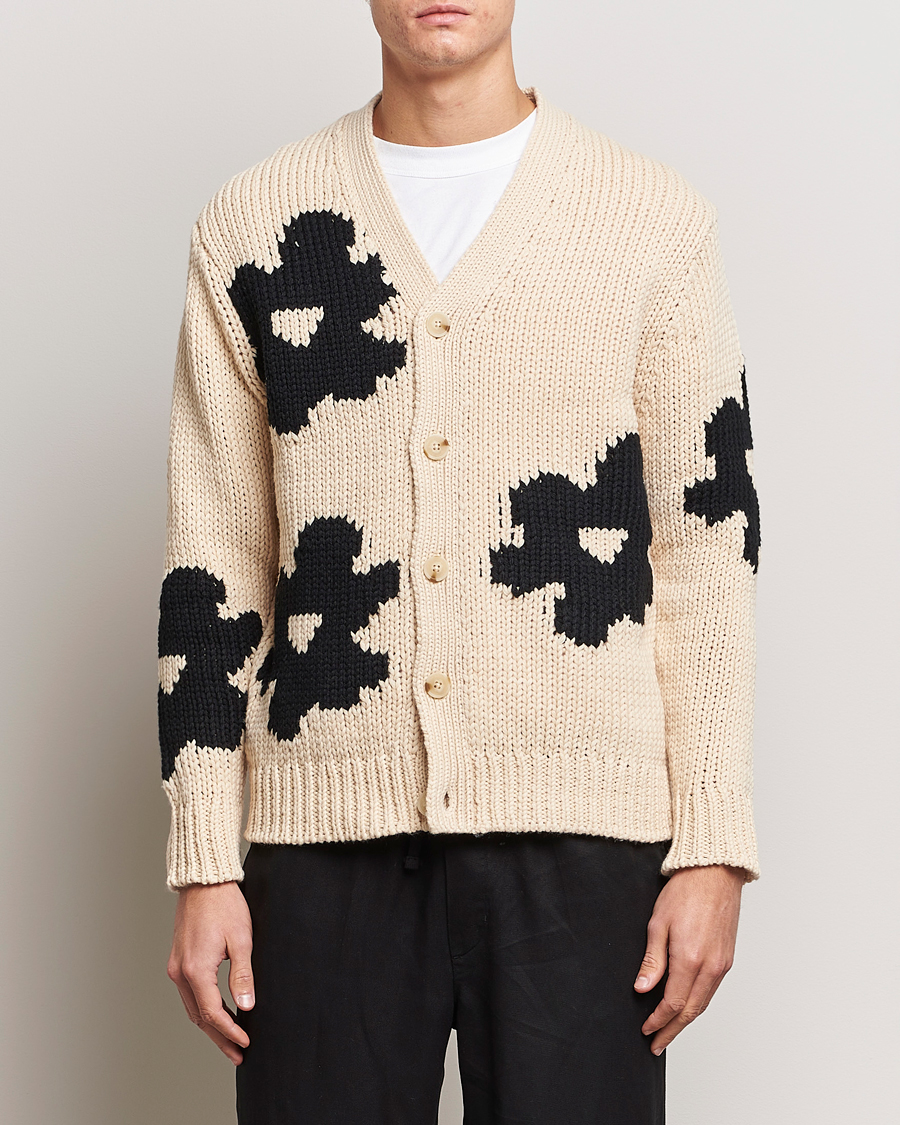 Heren | Truien | NN07 | Mika Cardigan Ecru Multi
