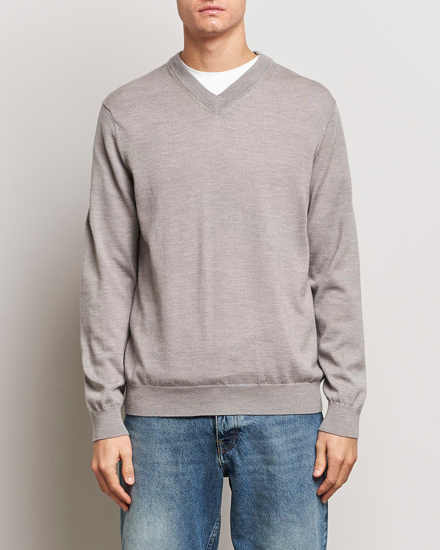 Heren | Sale | NN07 | Sergio V-Neck Pullover Stone