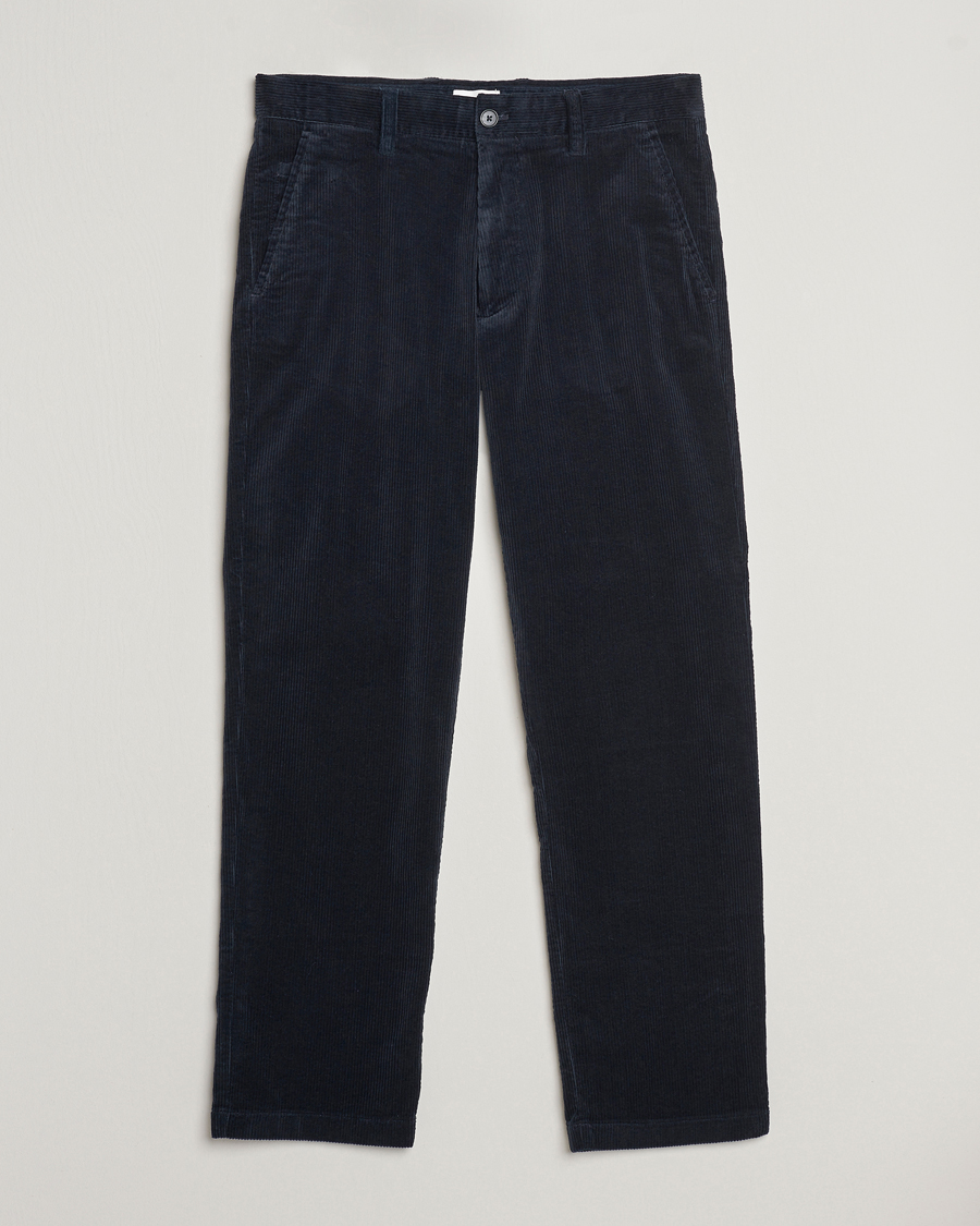 Heren | NN07 | NN07 | Alex Regular Fit Corduroy Pants Navy Blue
