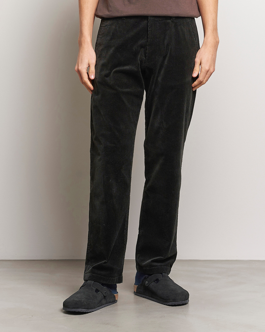 Heren | Broeken | NN07 | Alex Straight Fit Corduroy Pants Dark Green