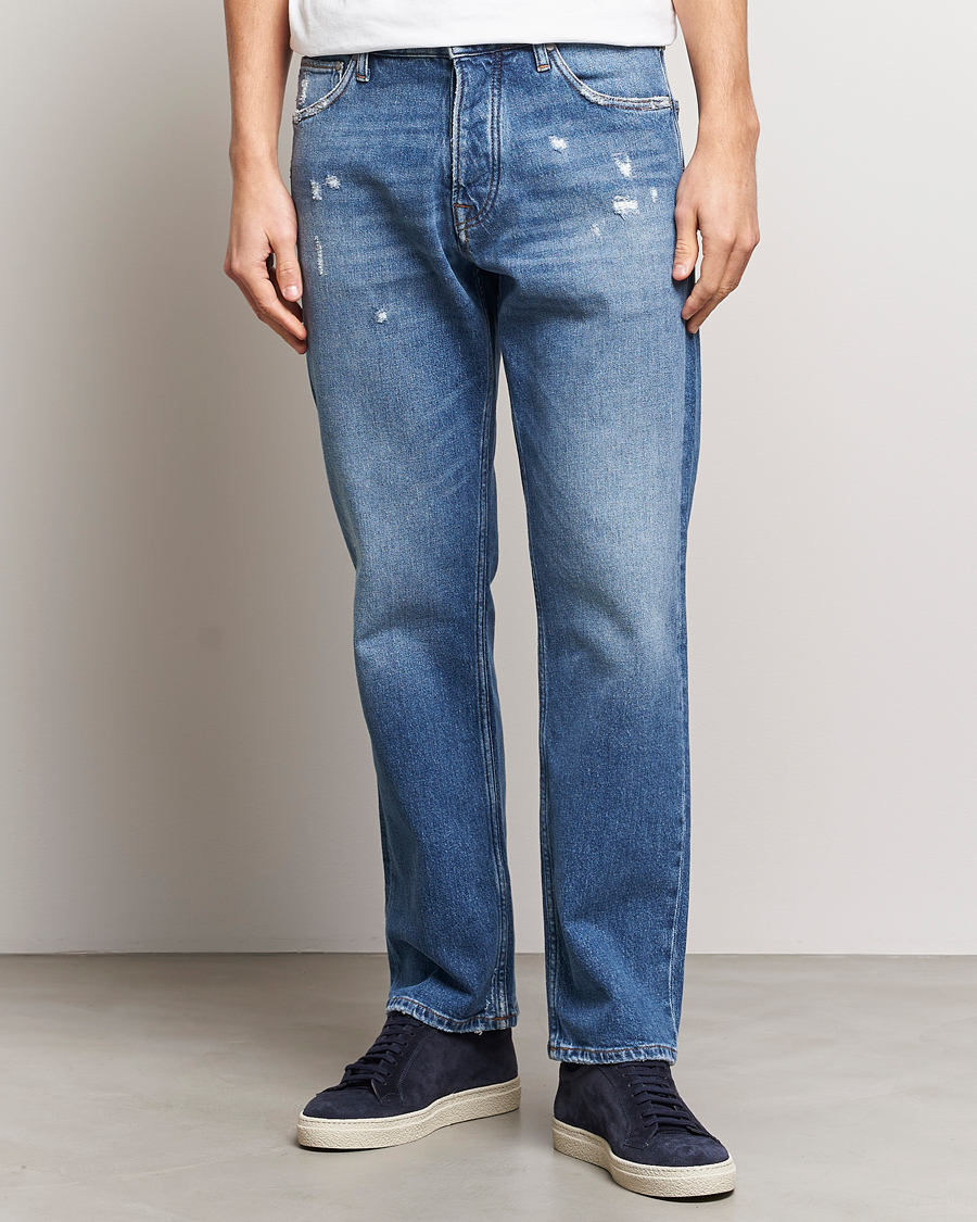 Heren | Blauwe jeans | NN07 | Sonny Relaxed Fit Jeans Mid Blue