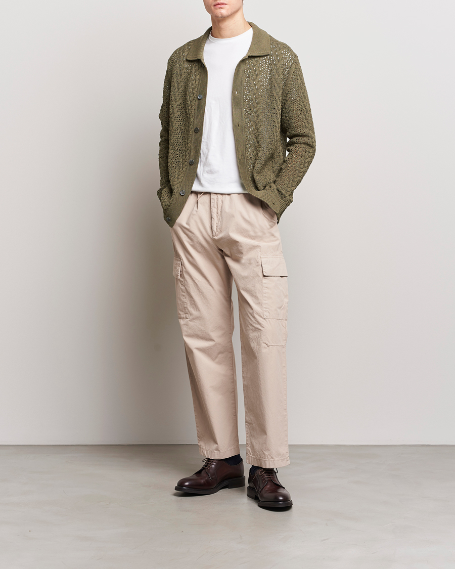 Heren | Truien | NN07 | Vito Lace Cardigan Dark Green