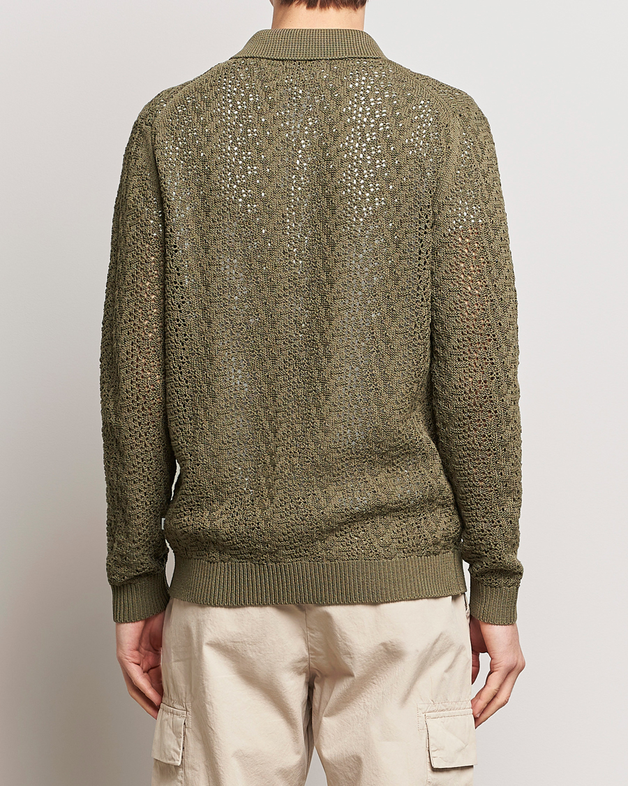 Heren | Truien | NN07 | Vito Lace Cardigan Dark Green