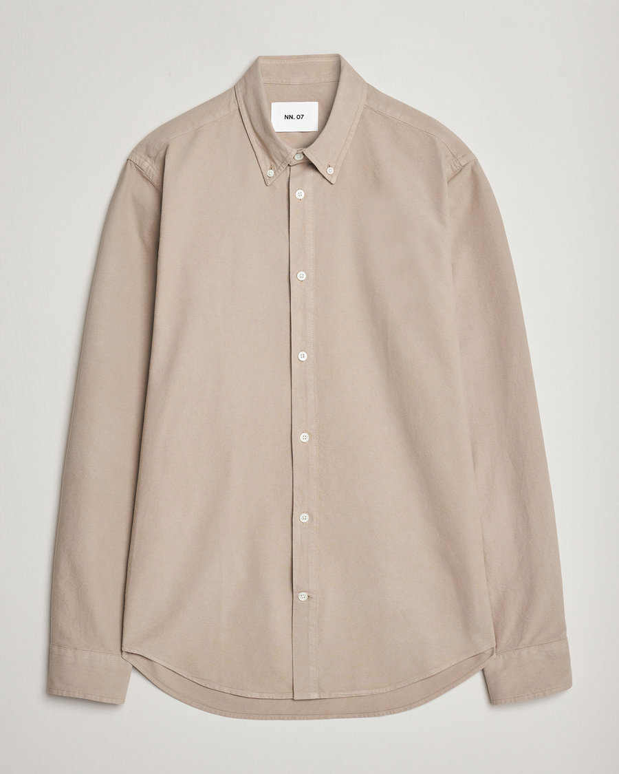 Heren | Overhemden | NN07 | Arne Button Down Oxford Shirt Khaki Sand