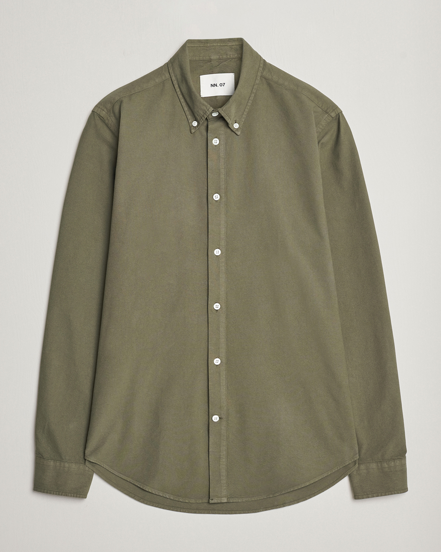 Heren | Overhemden | NN07 | Arne Button Down Oxford Shirt Dark Green