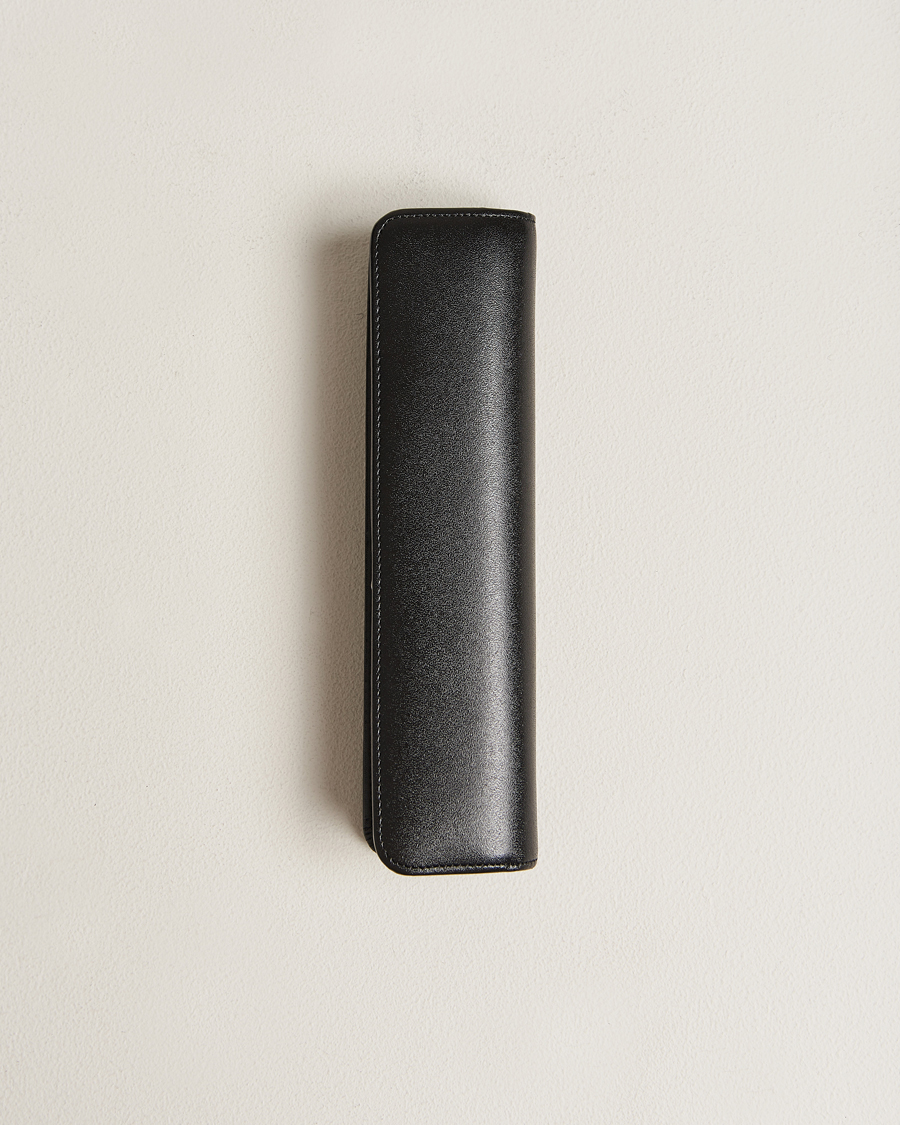 Herr | Pennor | Montblanc | Leather Pen Pouch w Zip Black