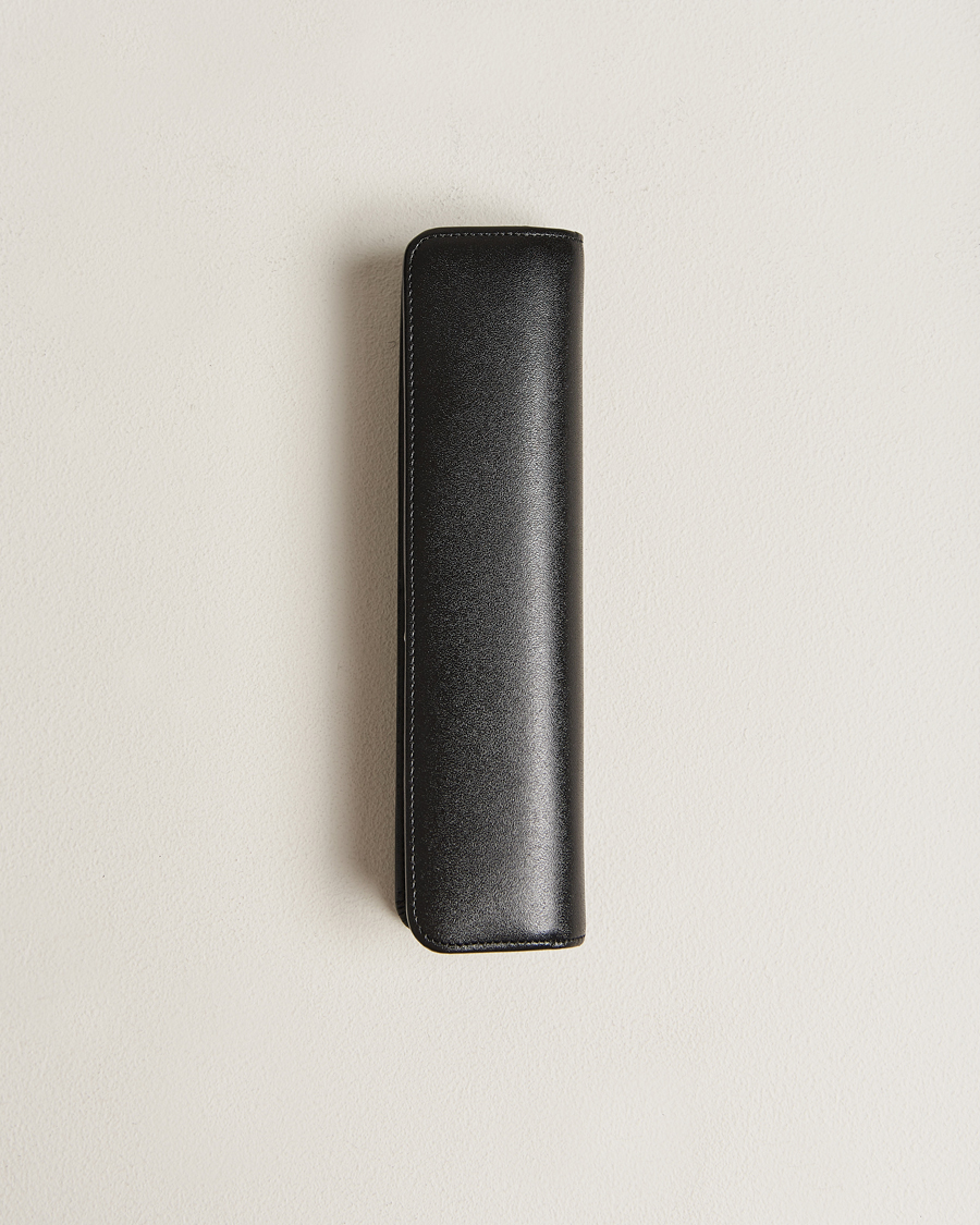 Heren | Montblanc Leather Pen Pouch w Zip Black | Montblanc | Leather Pen Pouch w Zip Black