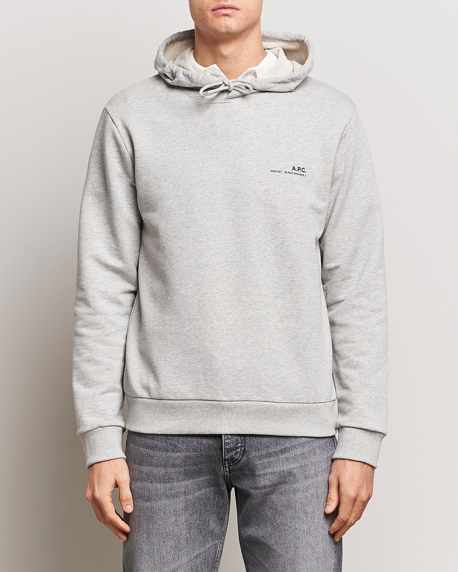 Heren | Afdelingen | A.P.C. | Item Hoodie Heather Grey