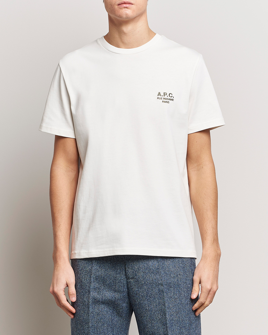 Heren | T-shirts | A.P.C. | Raymond T-Shirt Chalk