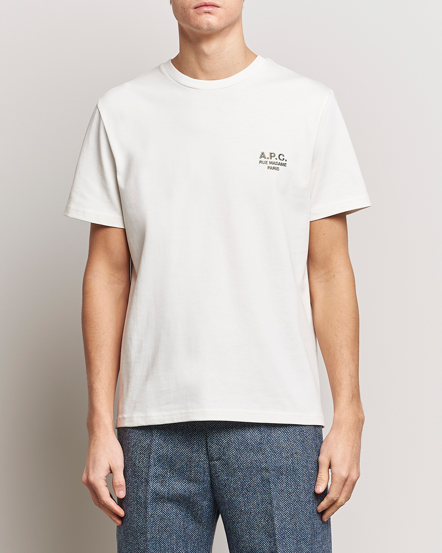 Heren | Kleding | A.P.C. | Raymond T-Shirt Chalk