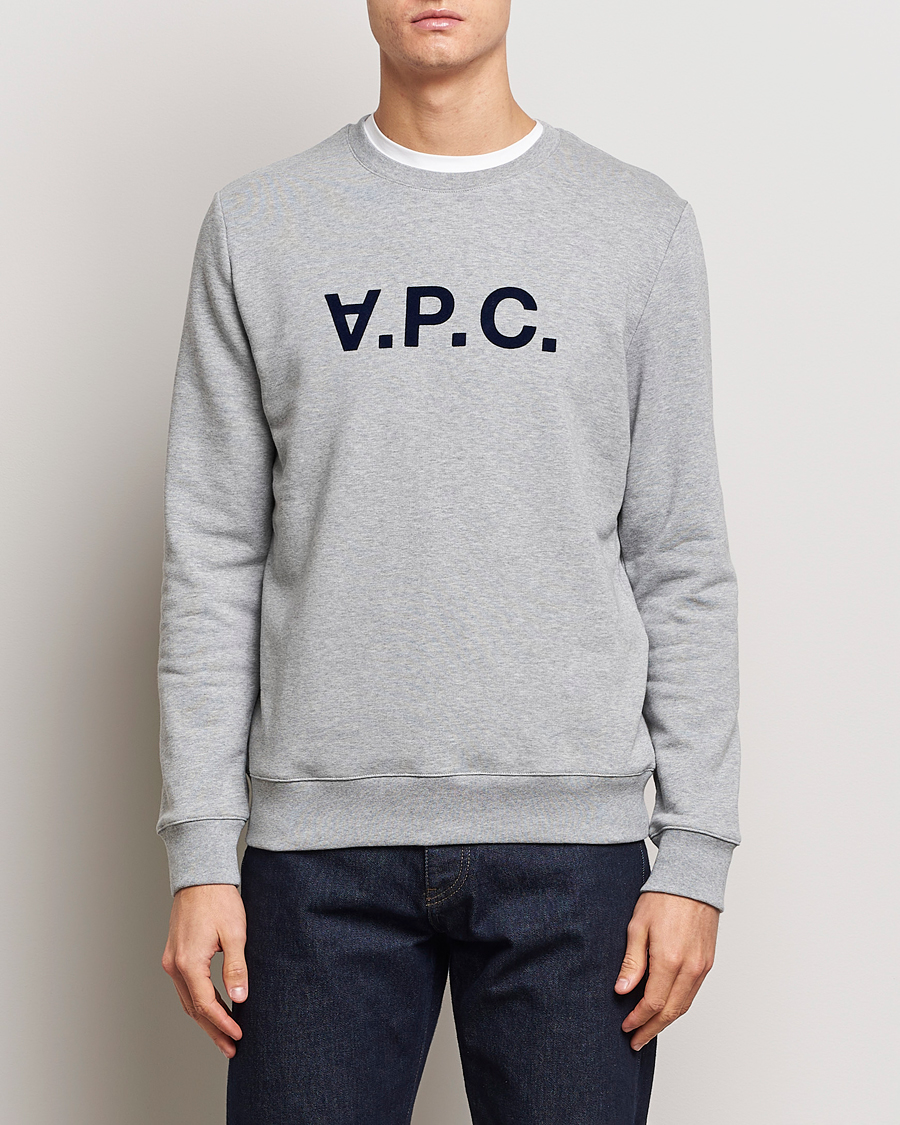 Men | Sweaters & Knitwear | A.P.C. | VPC Sweatshirt Heather Grey