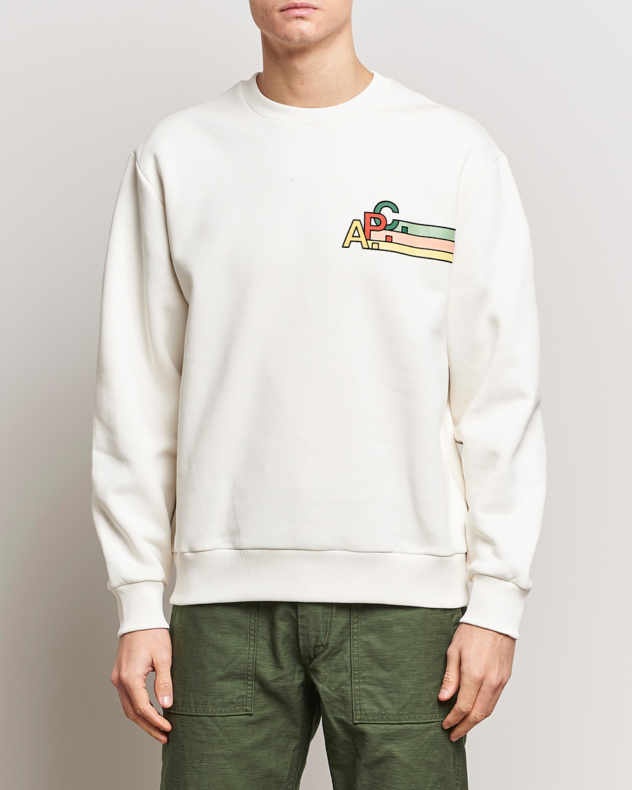 Men |  | A.P.C. | Spring Sweatshirt Chalk