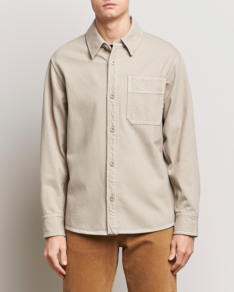 Heren |  | A.P.C. | Basile Denim Overshirt Taupe