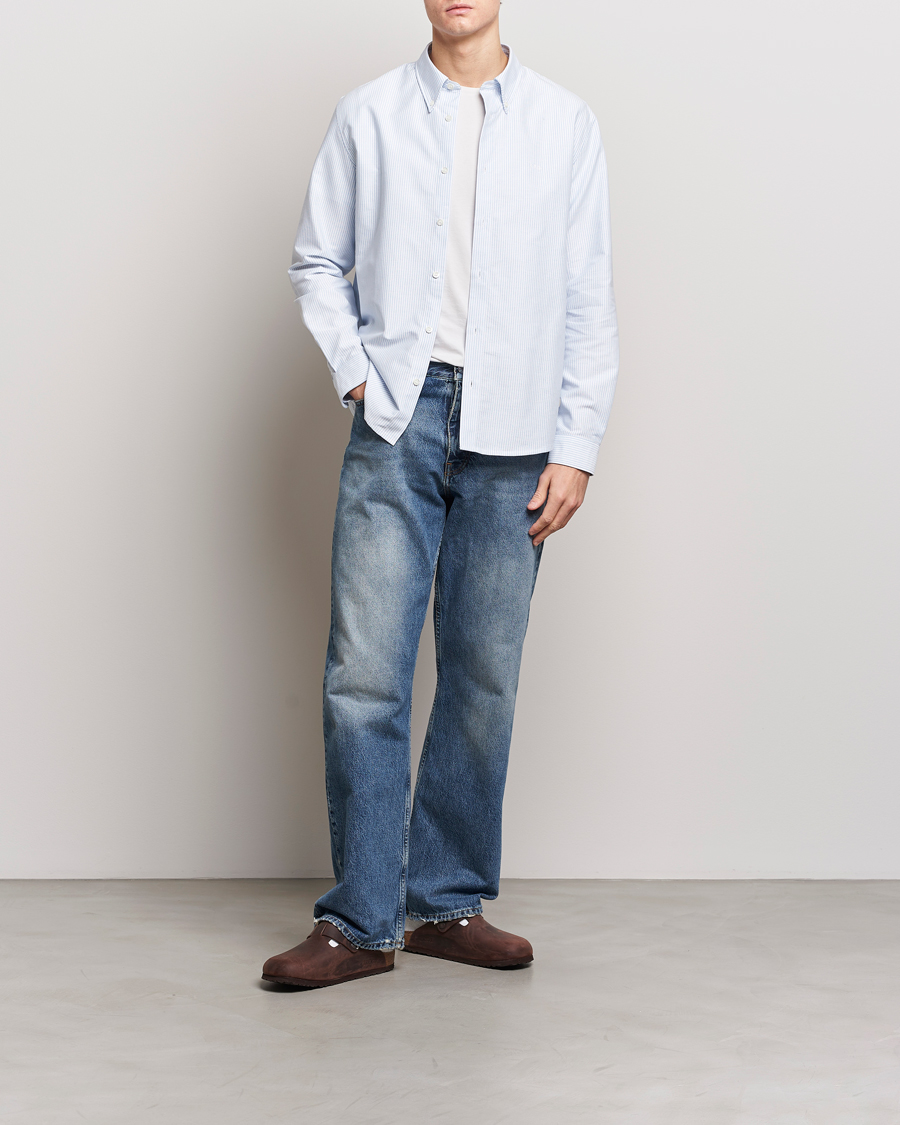 Heren | Overhemden | A.P.C. | Greg Striped Oxford Shirt Blue/White