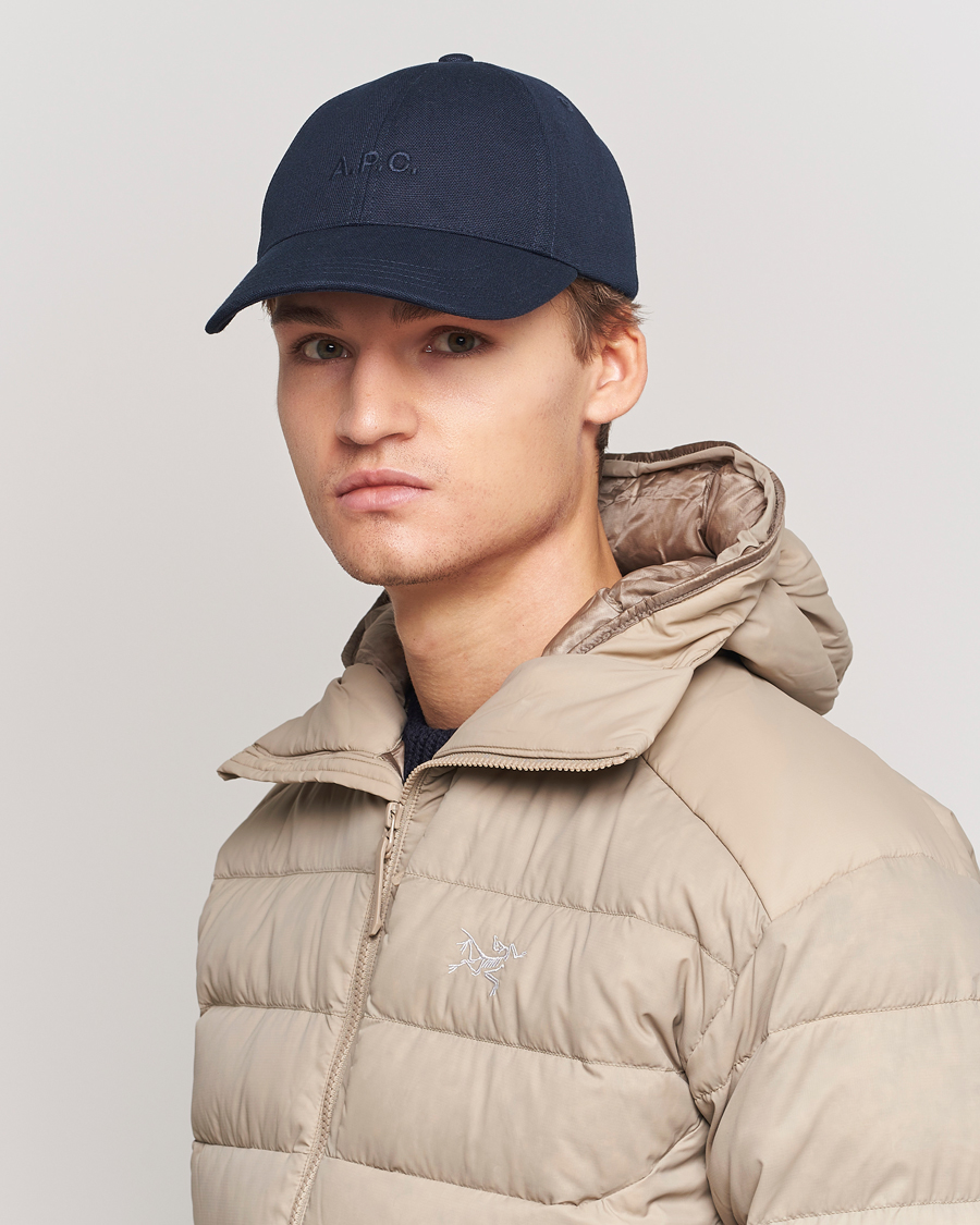 Heren | Hoeden en petten | A.P.C. | Charlie Baseball Cap Dark Navy