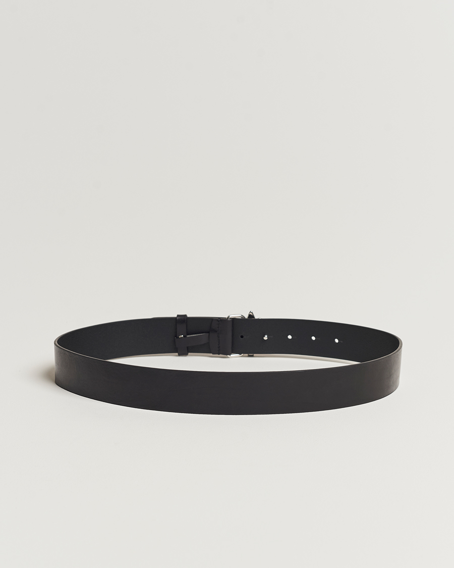 Heren | Leren riemen | Dsquared2 | Leaf Plaque Belt Black