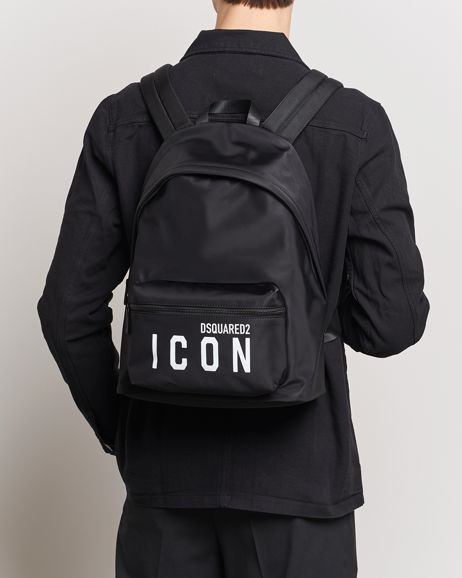 Heren | Tassen | Dsquared2 | Be Icon Backpack Black
