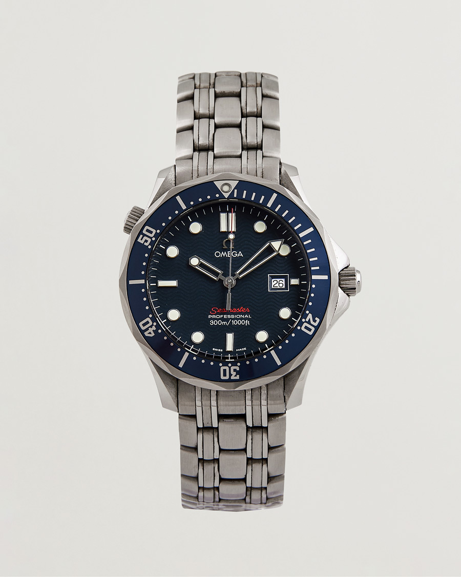 Heren | Omega Pre-Owned Seamaster Diver 300M 2221.80.00 Steel Blue | Omega Pre-Owned | Seamaster Diver 300M 2221.80.00 Steel Blue