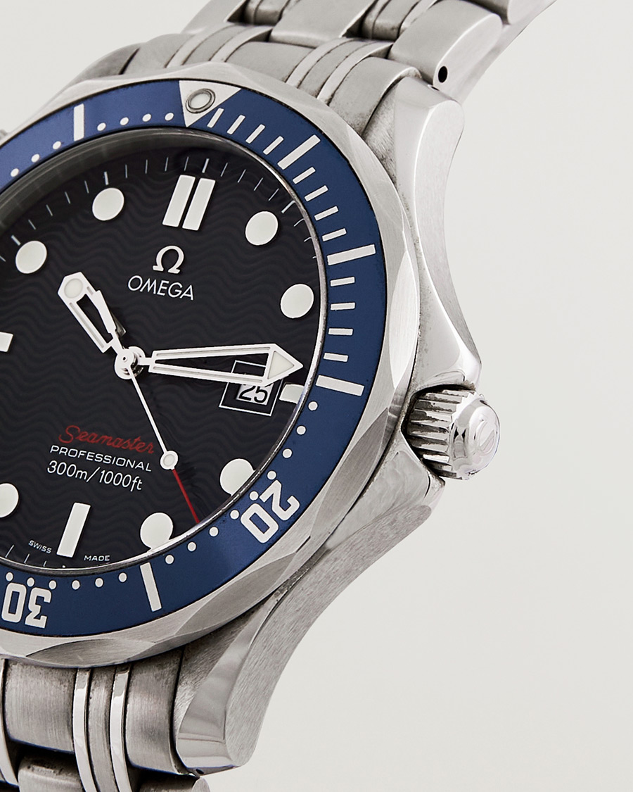 Heren | Omega Pre-Owned Seamaster Diver 300M 2221.80.00 Steel Blue | Omega Pre-Owned | Seamaster Diver 300M 2221.80.00 Steel Blue