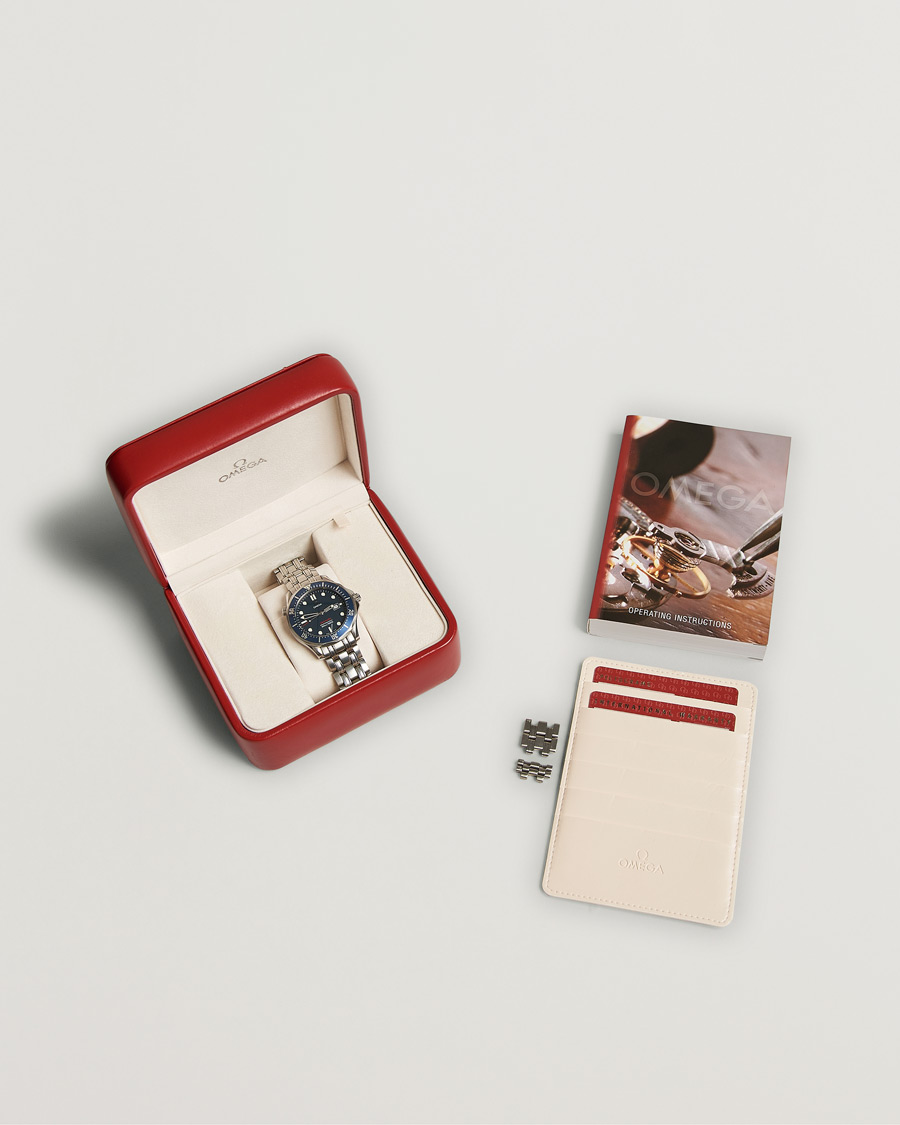 Heren | Omega Pre-Owned Seamaster Diver 300M 2221.80.00 Steel Blue | Omega Pre-Owned | Seamaster Diver 300M 2221.80.00 Steel Blue