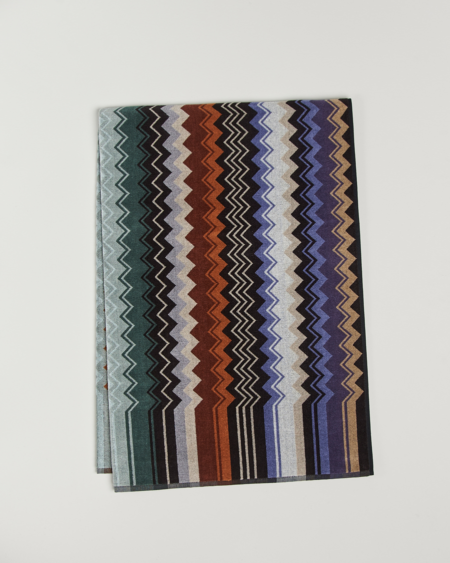 Heren | Thuis | Missoni Home | Giacomo Bath Sheet 100x150 cm Verde Multi