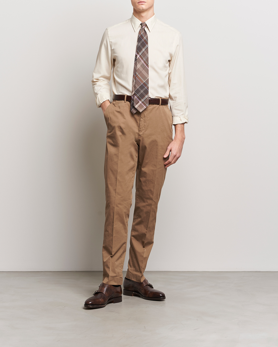 Heren | Overhemden | Ralph Lauren Purple Label | Soft Cotton Shirt Cream