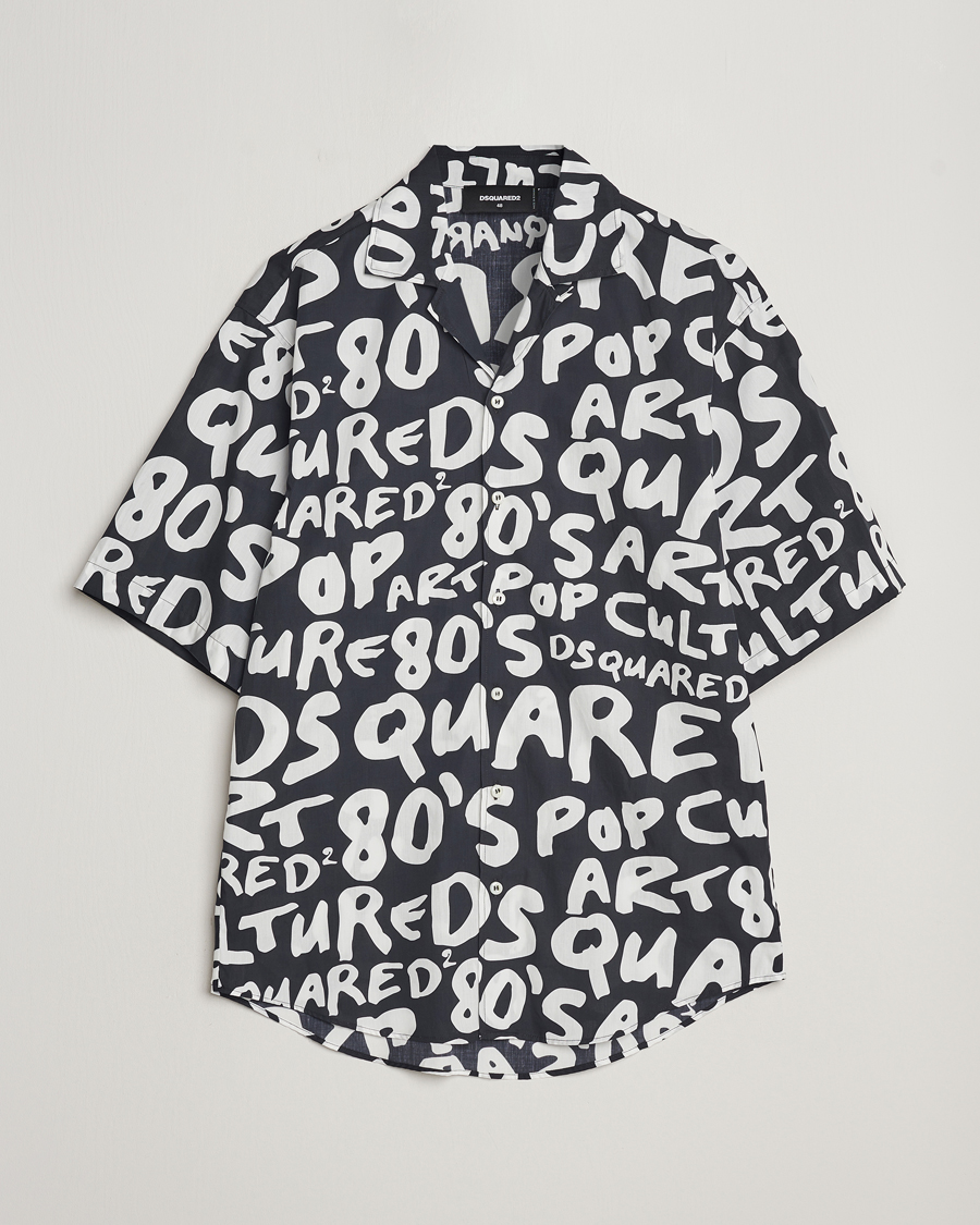 Heren | Overhemden | Dsquared2 | Pop 80's Bowling Shirt Black