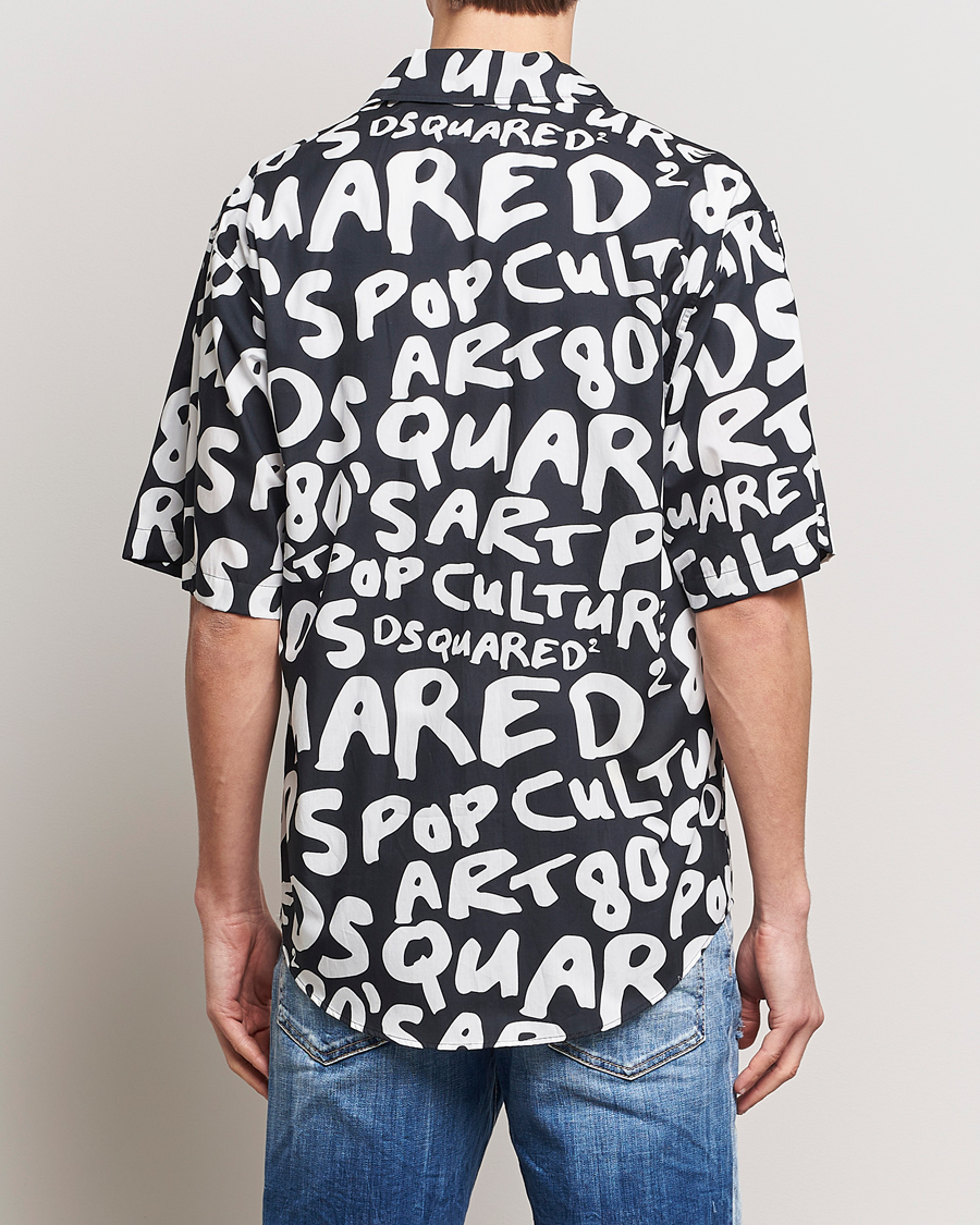 Heren | Overhemden | Dsquared2 | Pop 80's Bowling Shirt Black