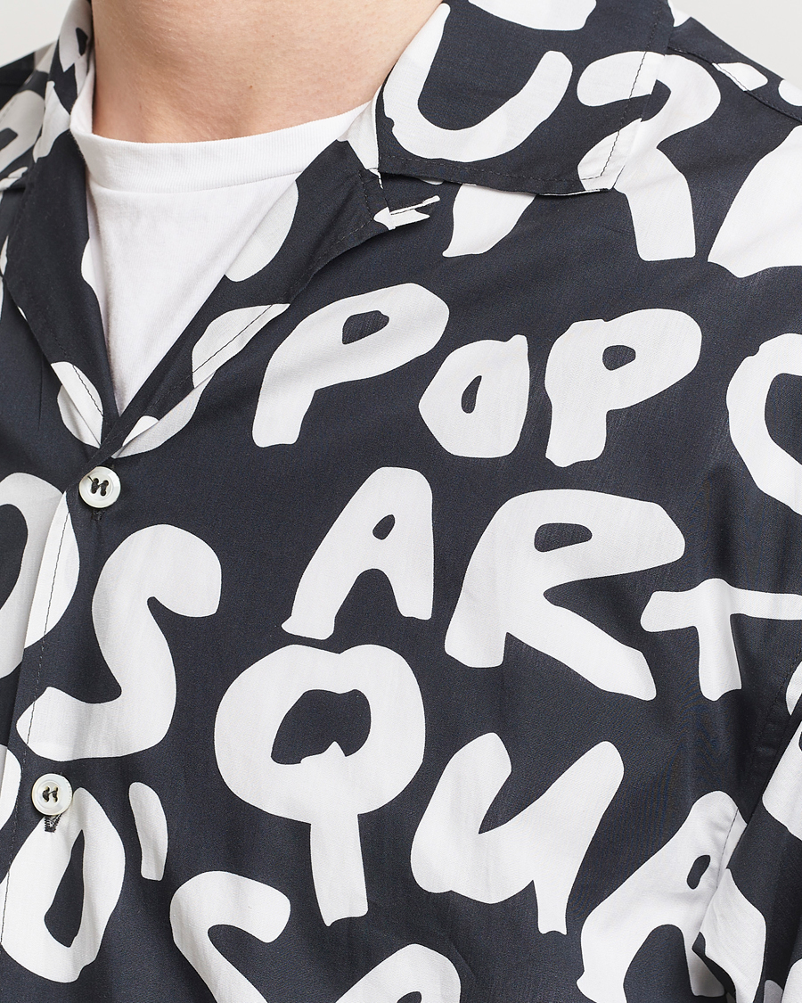 Heren | Overhemden | Dsquared2 | Pop 80's Bowling Shirt Black
