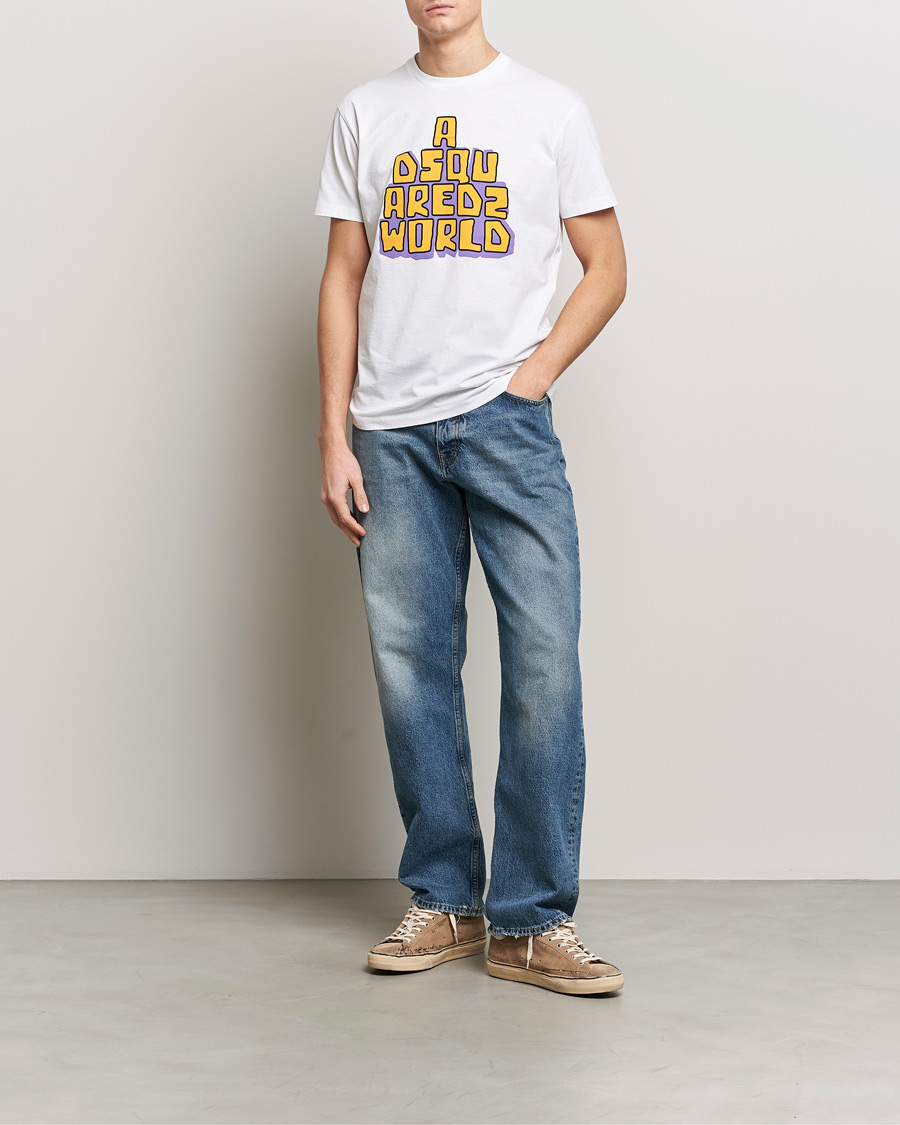 Heren | T-shirts | Dsquared2 | Cool Fit Logo Crew Neck T-Shirt White