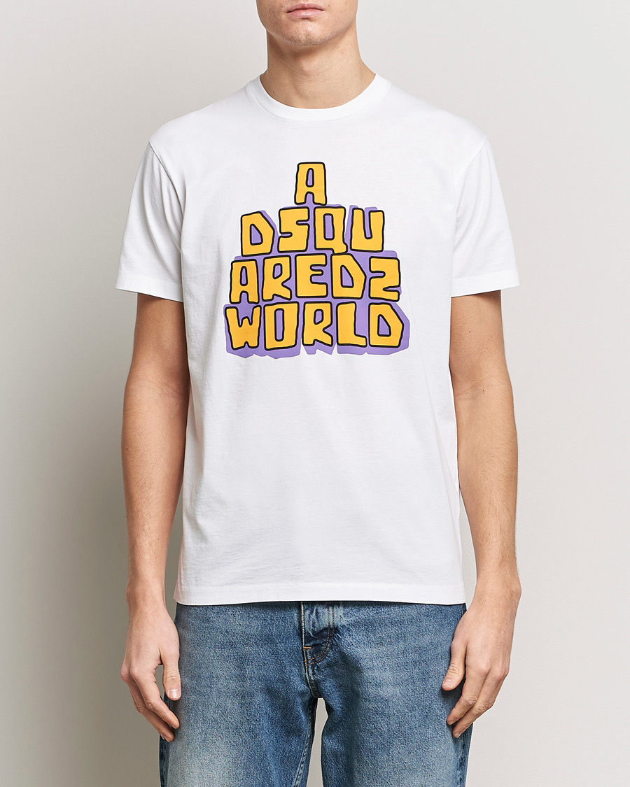 Heren |  | Dsquared2 | Cool Fit Logo Crew Neck T-Shirt White
