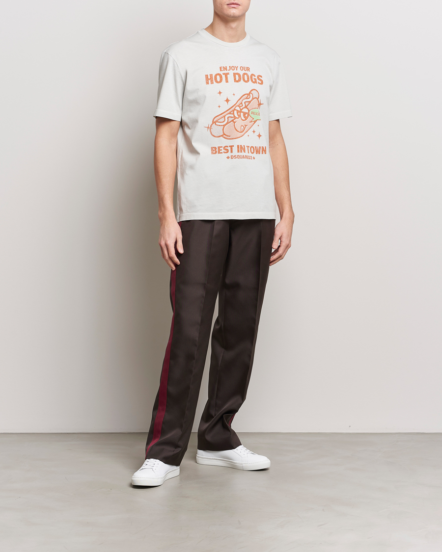 Heren | T-shirts | Dsquared2 | Regular Fit Logo Crew Neck T-Shirt Mint
