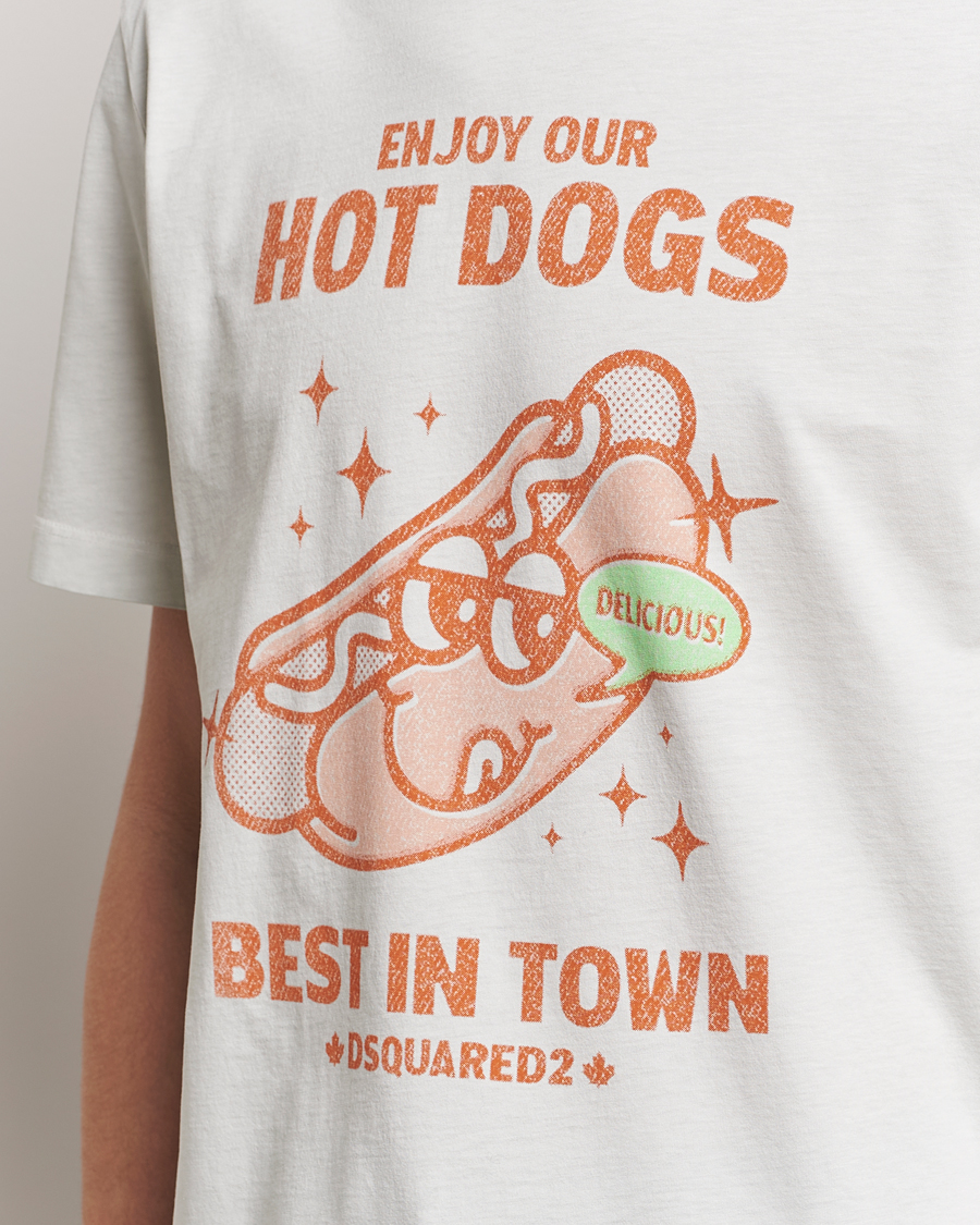 Heren | T-shirts | Dsquared2 | Regular Fit Logo Crew Neck T-Shirt Mint