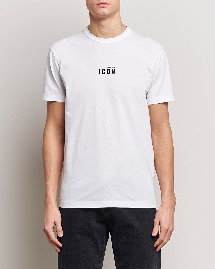 Heren | T-shirts | Dsquared2 | Icon Small Logo Crew Neck T-Shirt White