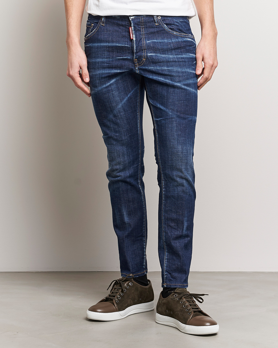 Men | Dsquared2 | Dsquared2 | Skater Jeans Navy Blue