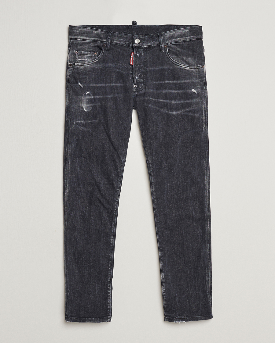 Heren | Jeans | Dsquared2 | Skater Jeans Washed Black