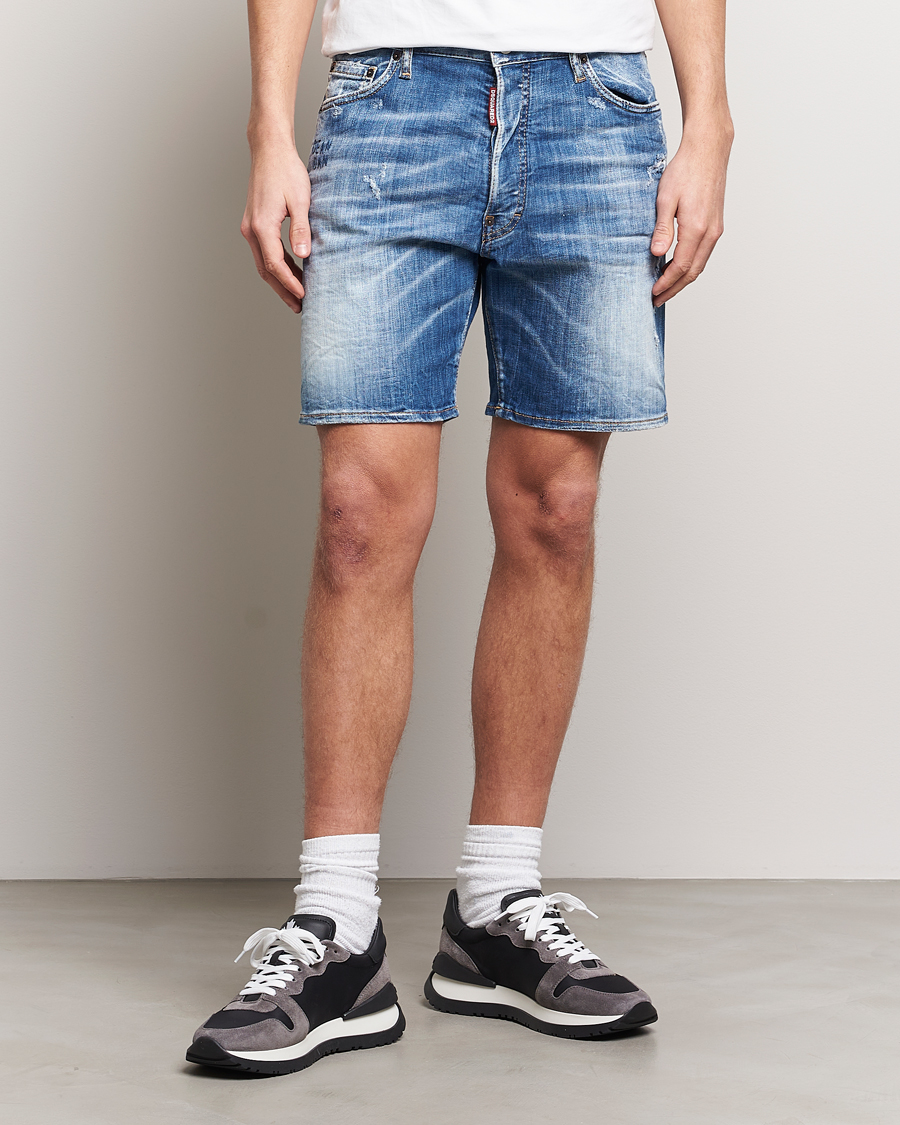 Heren | Kleding | Dsquared2 | Marine Denim Shorts Light Blue